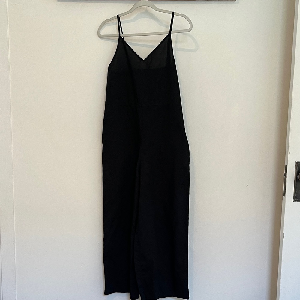 Uniqlo Black Spaghetti-Strap Jumpsuit